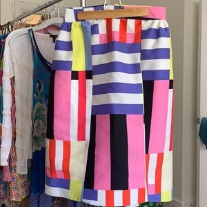 Kate spade multi color skirt
